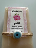 Orchid Glycerine Soap With Evil Eye  - Moisturizing & Revitalizing