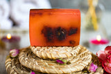 Rose Oil Soap - Enriched with Rose Essential Oil & Rose Petals - 100% Handmade, pH Balanced, Moisturizing Natural Glycerin Soap - GREAT For Sensitive Skin & Facial Care, 4.23oz