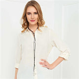 Eco-Friendly Women's Hemp Fabric, Long Buttoned Shirt