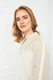 Eco-Friendly Women's Hemp Fabric Jumper With Zipper