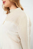 Eco-Friendly Women's Hemp Fabric Jumper With Zipper