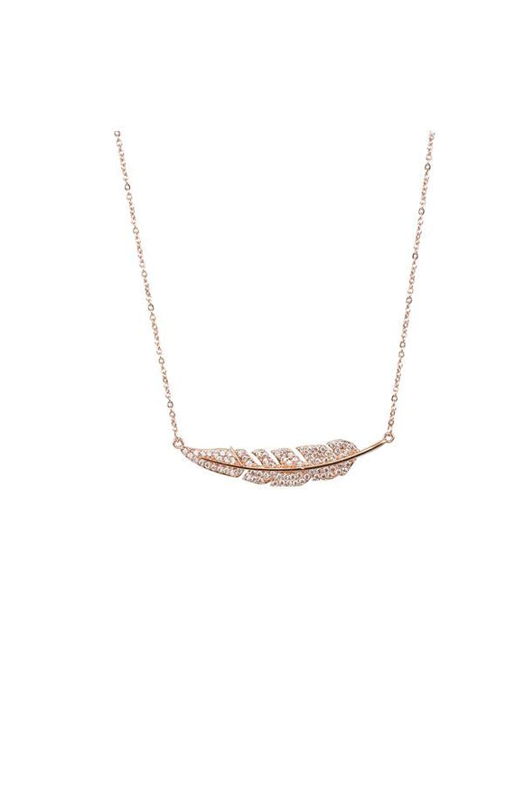 Elegant Leaf Necklace - Handmade, Unique Design, Gold Plated Sterling Silver, Hypoallergenic Jewelry, Perfect Gift For Her