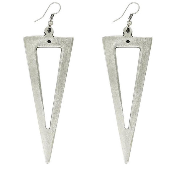 Hallow Triangle Earrings