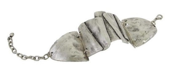 Chunky Bracelet - Handmade, Unique Design, Silver Plated, Hypoallergenic Jewelry, Suitable For Sensitive Skin, Perfect Gift For Her