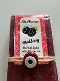 Blackberry Glycerine Soap With Evil Eye - Moisturizing & Revitalizing