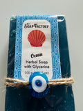 Ocean Glycerine Soap With Evil Eye - Moisturizing & Revitalizing