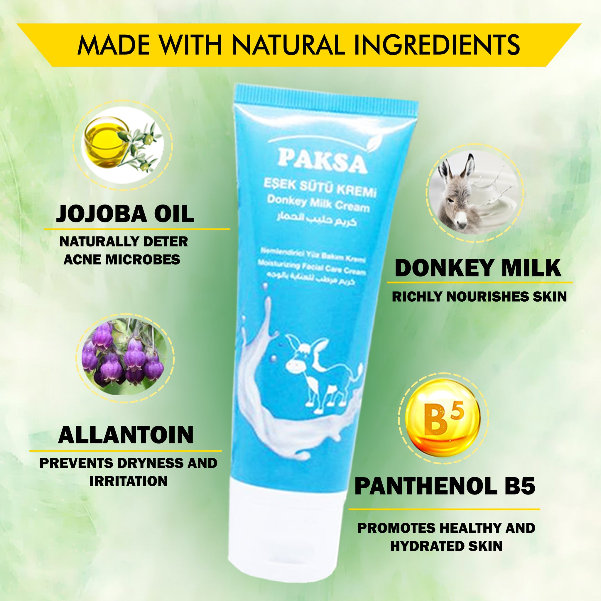 Donkey Milk Facial Cream, Effective Daily Moisturizer, Face Care