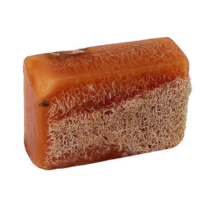 Exfoliating Loofah Soap Bar, Luffa Soap, 100% Handmade Soap - Nourishing, Hydrating, Moisturizing Soap For Face and Body - Glycerin Soap With Loofah Inside - GREAT For Sensitive Skin, 4.2 Oz.