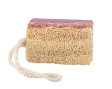 Natural Lavender Loofah Soap On A Rope - Exfoliating, Soothing & Antibacterial