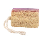 Natural Lavender Loofah Soap On A Rope - Exfoliating, Soothing & Antibacterial