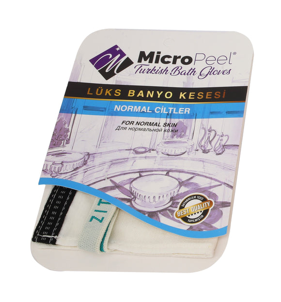 Micropeel Turkish Silk Bath Glove For Normal Skin